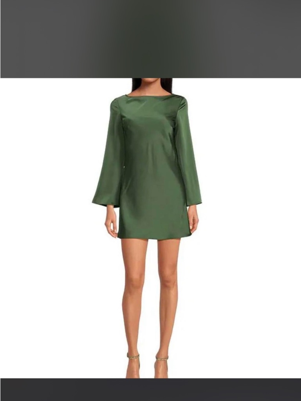 Women’s Gianni Bini Olive Green Long-Sleeve Shift Dress